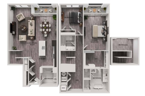 F-2A Floor Plan at The Franklin at Westfield, Westfield